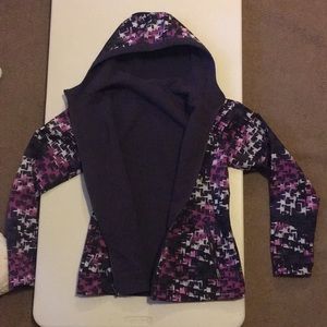 Columbia Ski Tokyo Soft-shell Reversible Purple Jacket Large